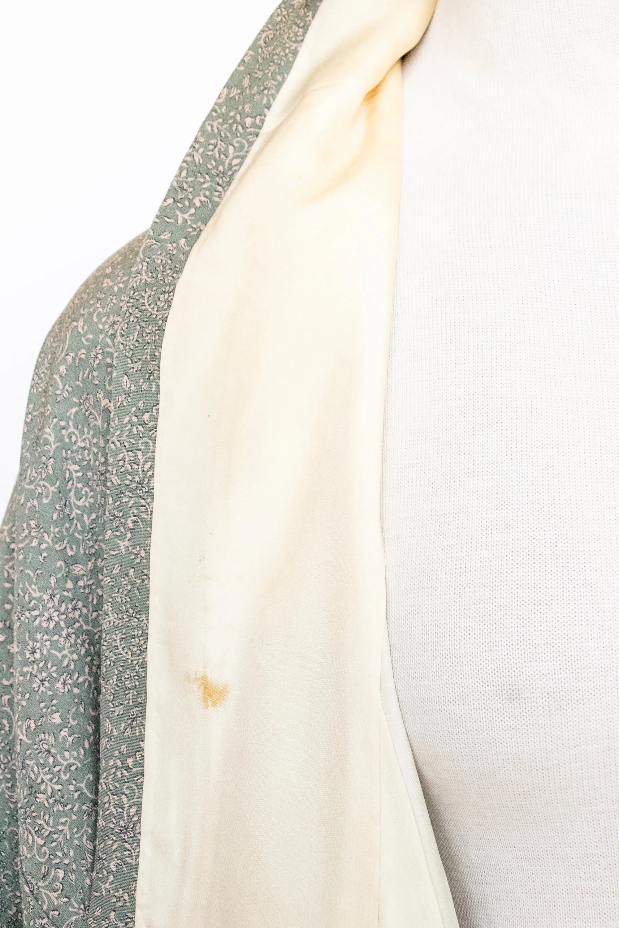 1960s Kimono Printed Rayon Japanese Robe