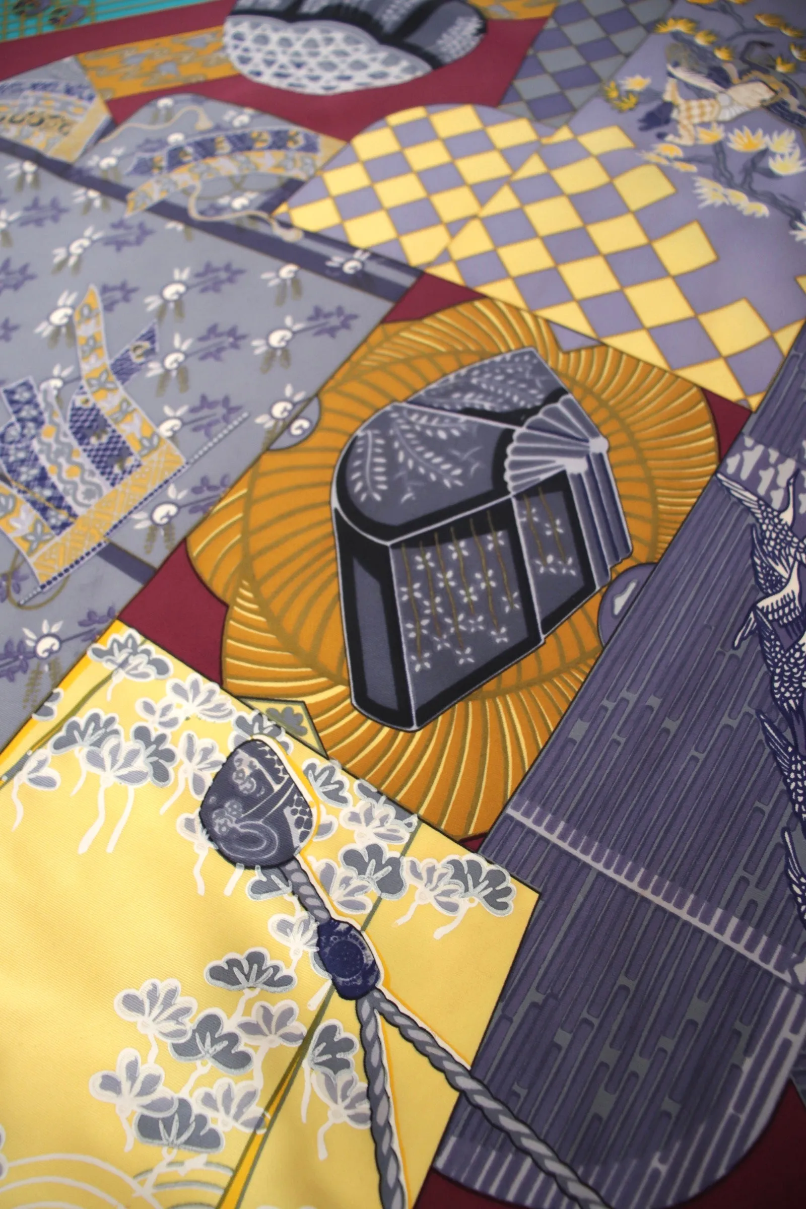 1986 Hermès Kimonos et Inros Silk Scarf