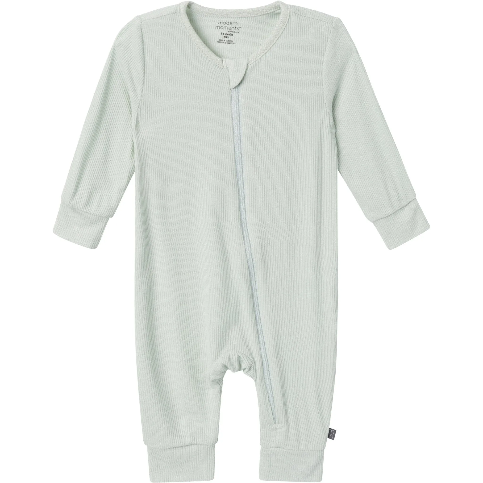 2-Pack Baby Boys Teal Fishing Zip Front Rompers