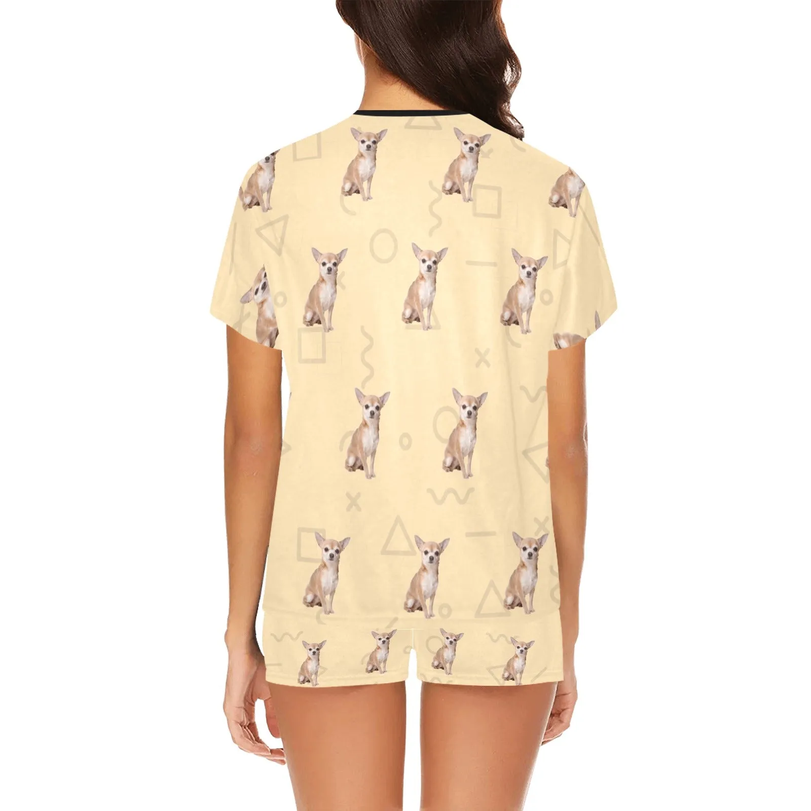 2 Piece Chihuahua PJ Set - Yellow