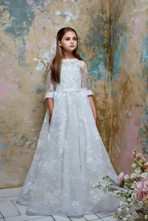 2334 Communion Dress in White Size 10