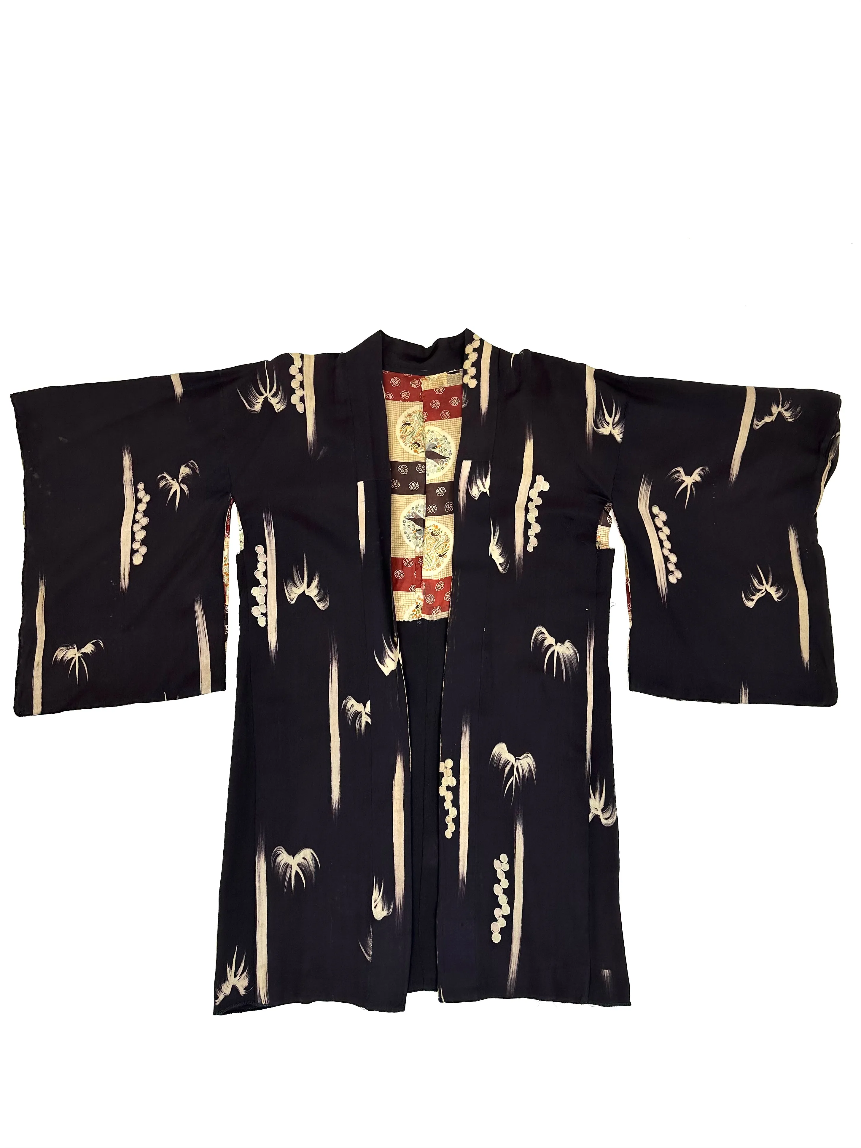 40s Silk Crepe Paintbrush Kimono*