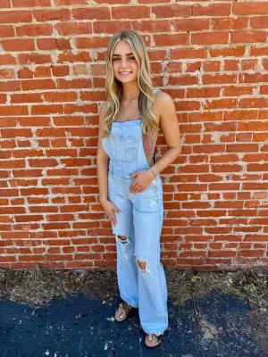 50% Off - Autumn Days Ahead Denim Risen Jeans Overalls