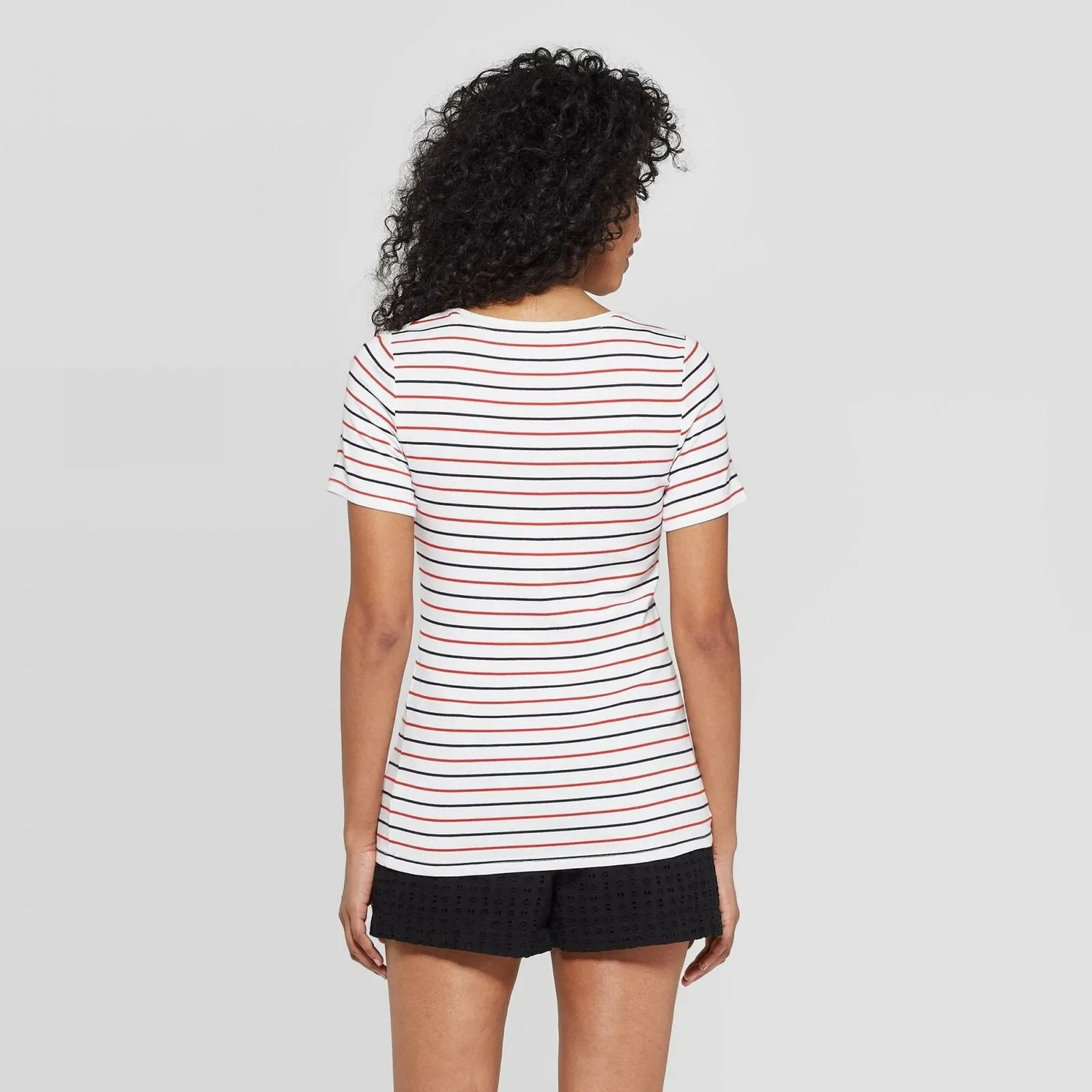 A New Day Women's Short Sleeve Fitted Crew T-Shirt
