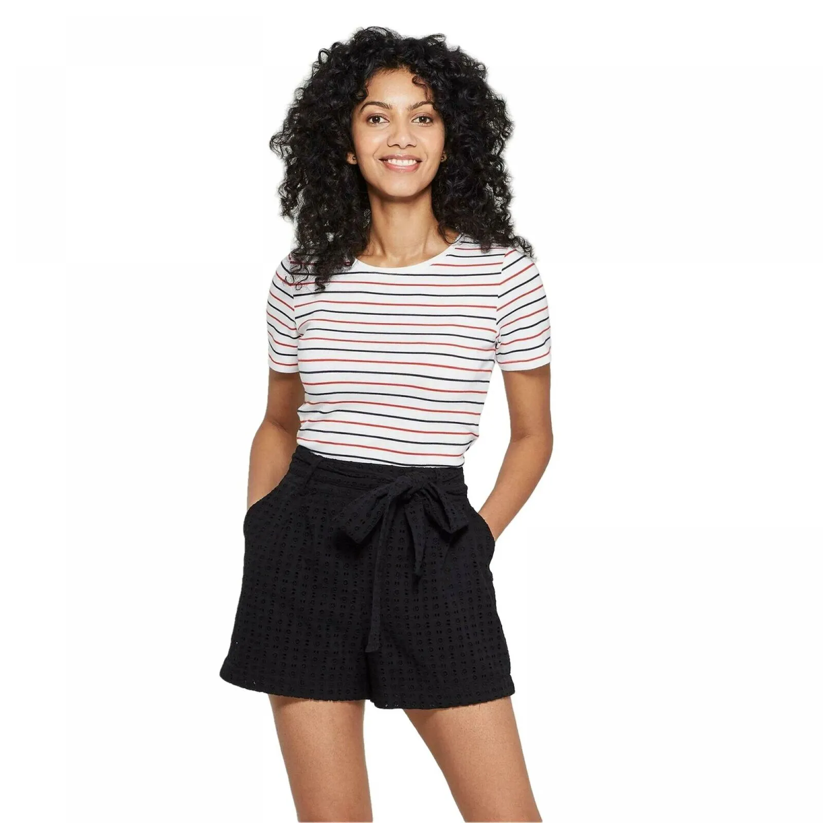 A New Day Women's Short Sleeve Fitted Crew T-Shirt