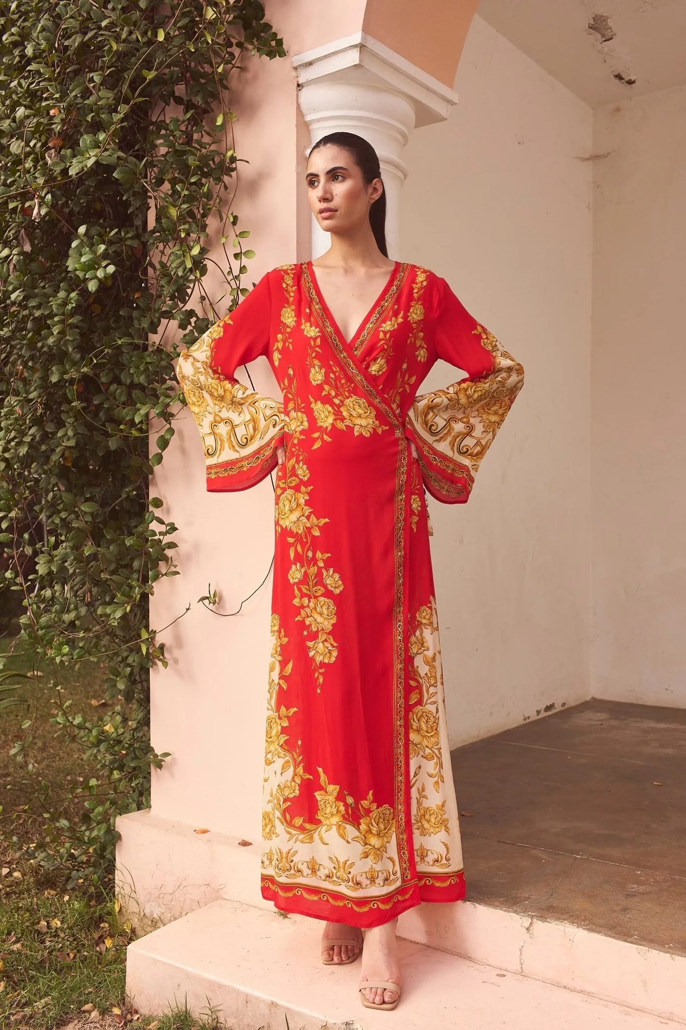 A NIGHT IN SHANGHAI WRAP DRESS