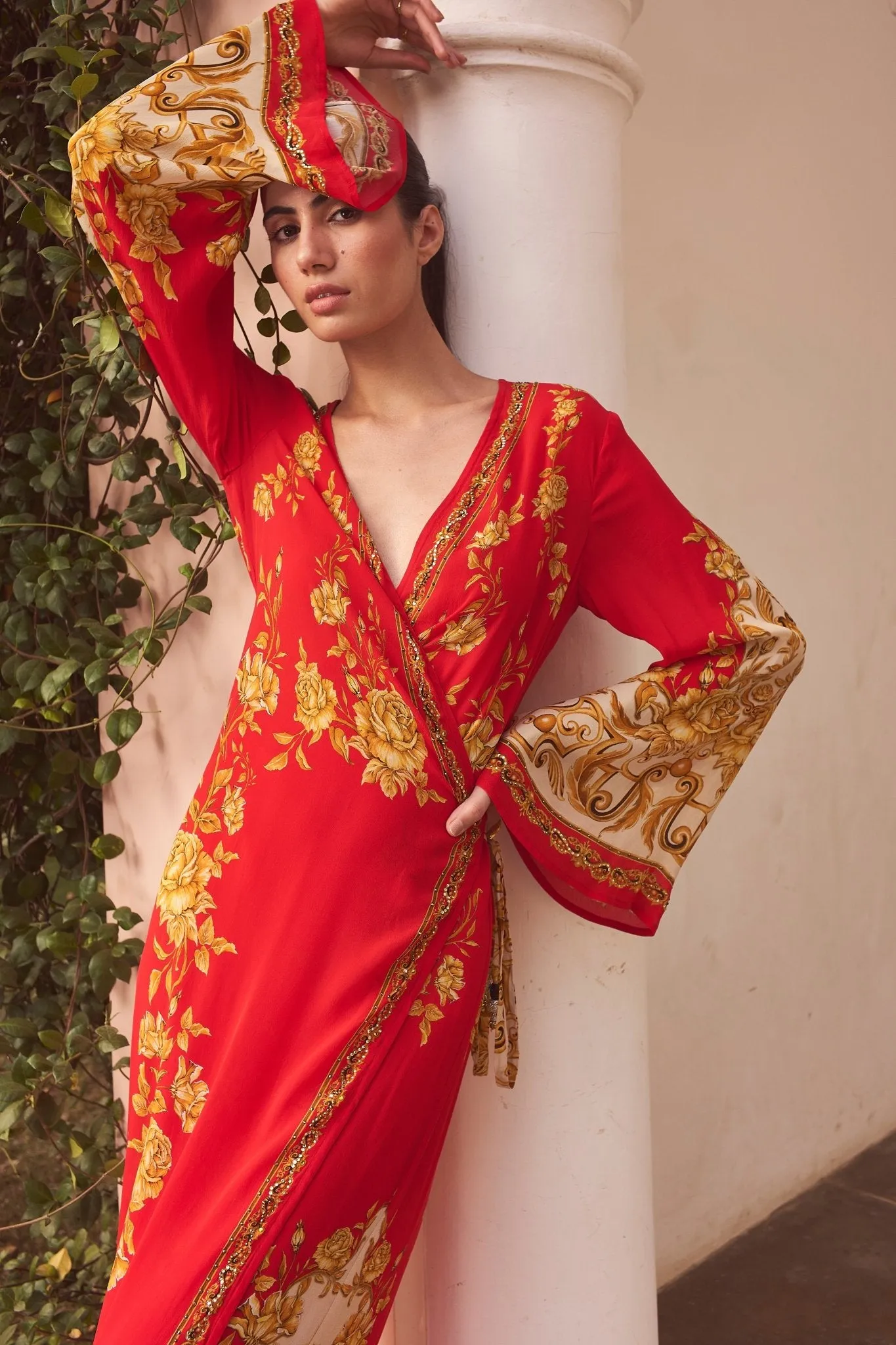 A NIGHT IN SHANGHAI WRAP DRESS