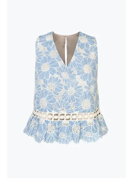 Adelyn Rae Krissa Embroidered Top