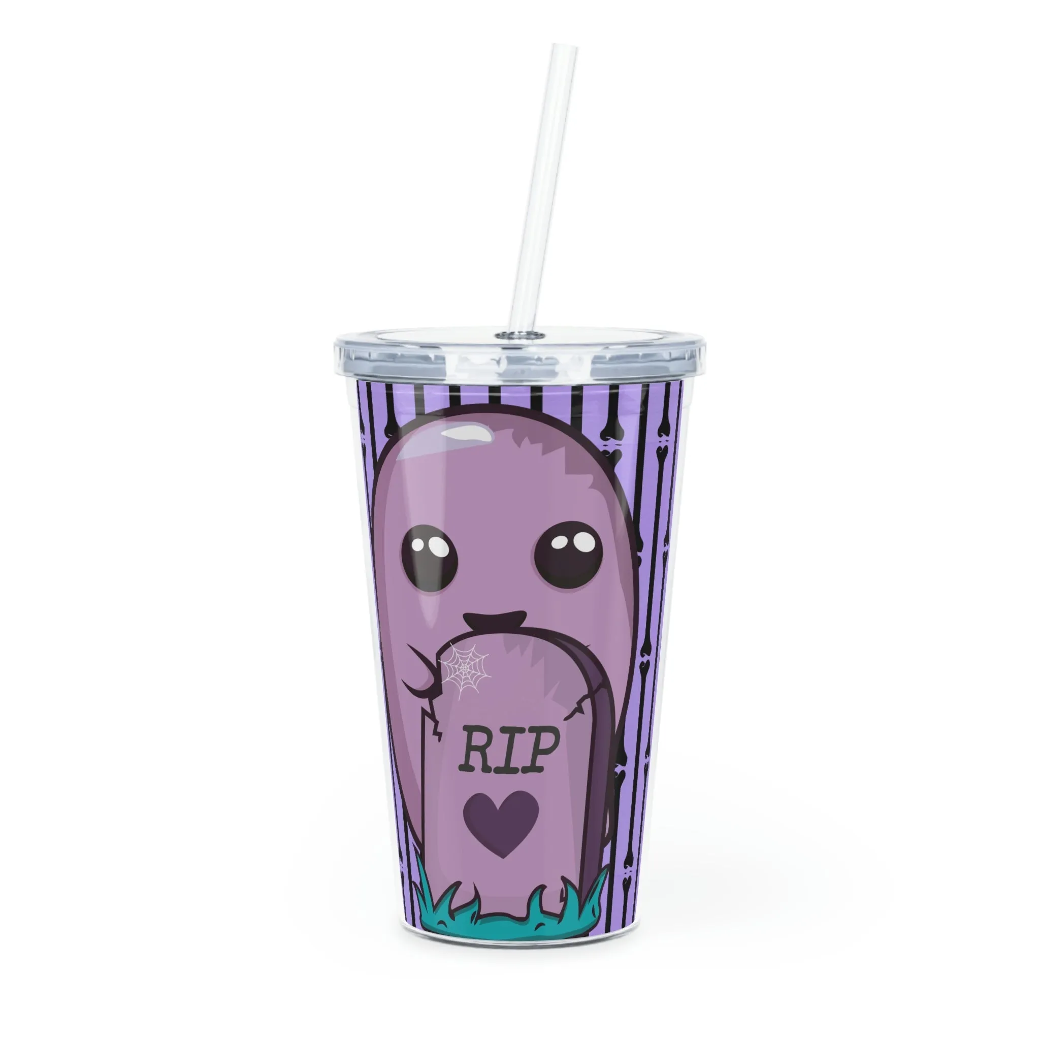 Adorable Ghost Tombstone Pastel Goth Tumbler