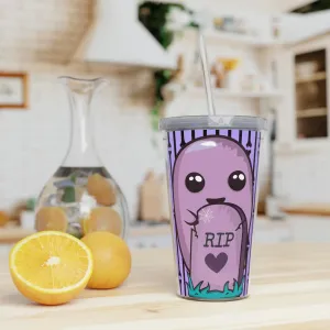 Adorable Ghost Tombstone Pastel Goth Tumbler