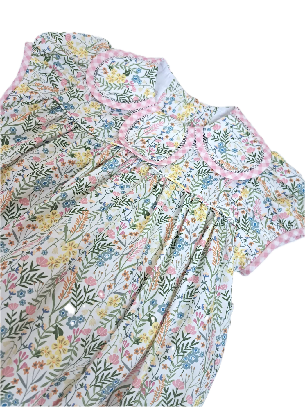 Adrian Petal collar baby girls bubble