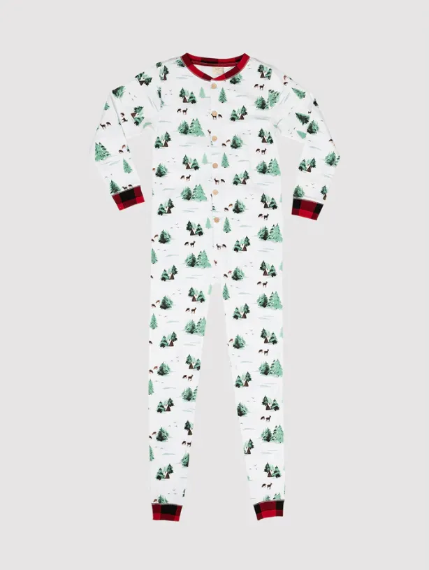 Adult Onesie - Watercolor Trees