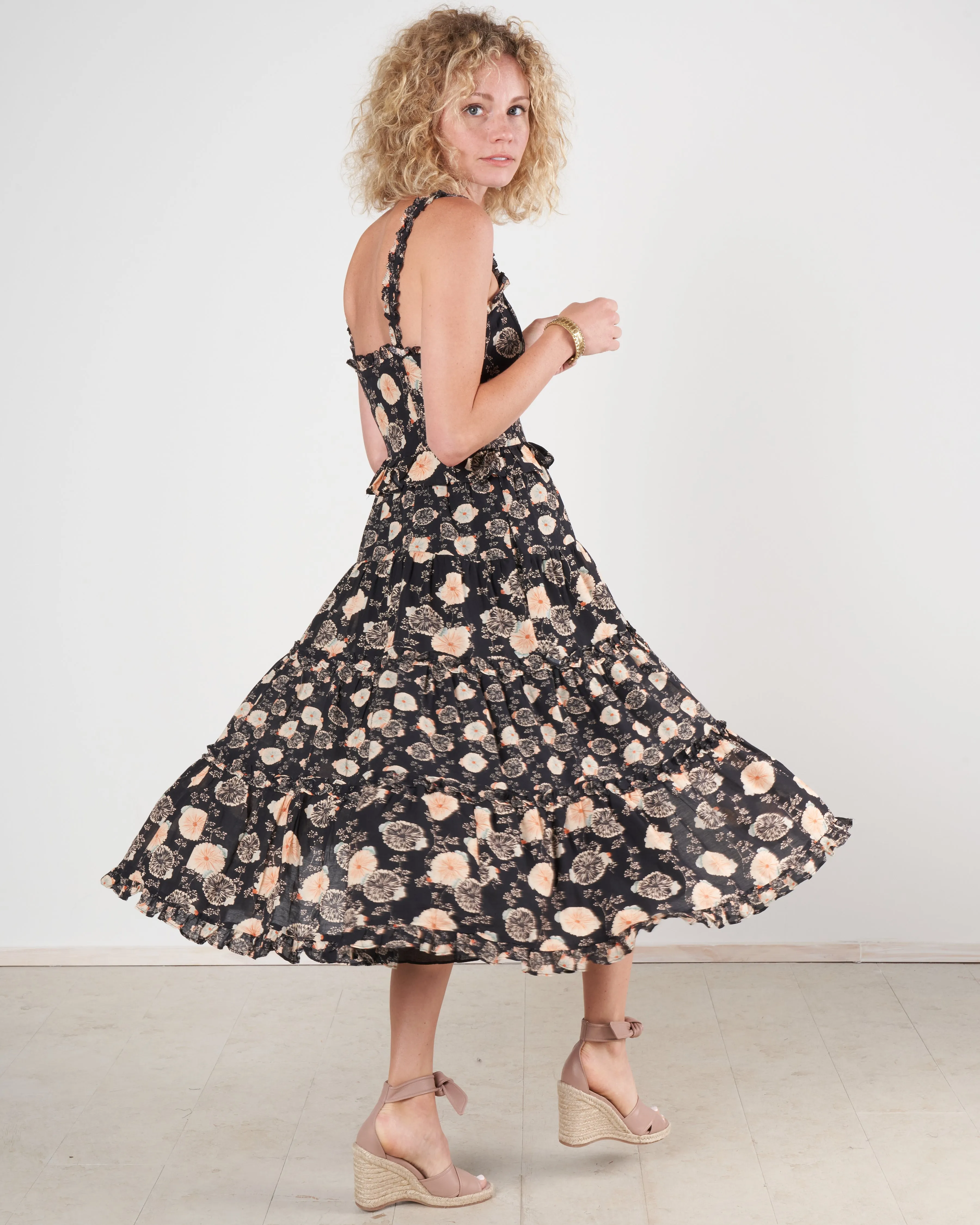 adyna dress - noir floral nof
