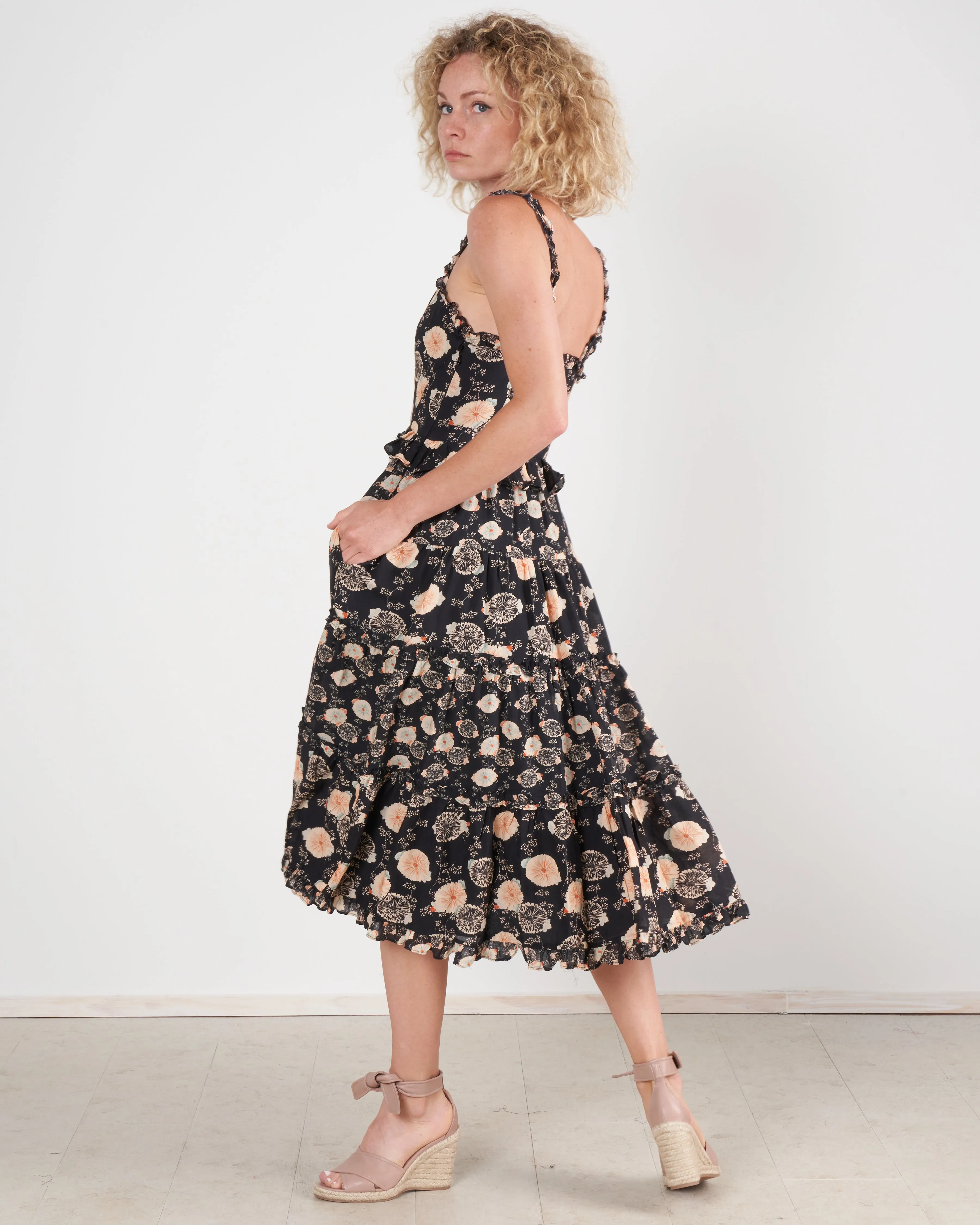 adyna dress - noir floral nof