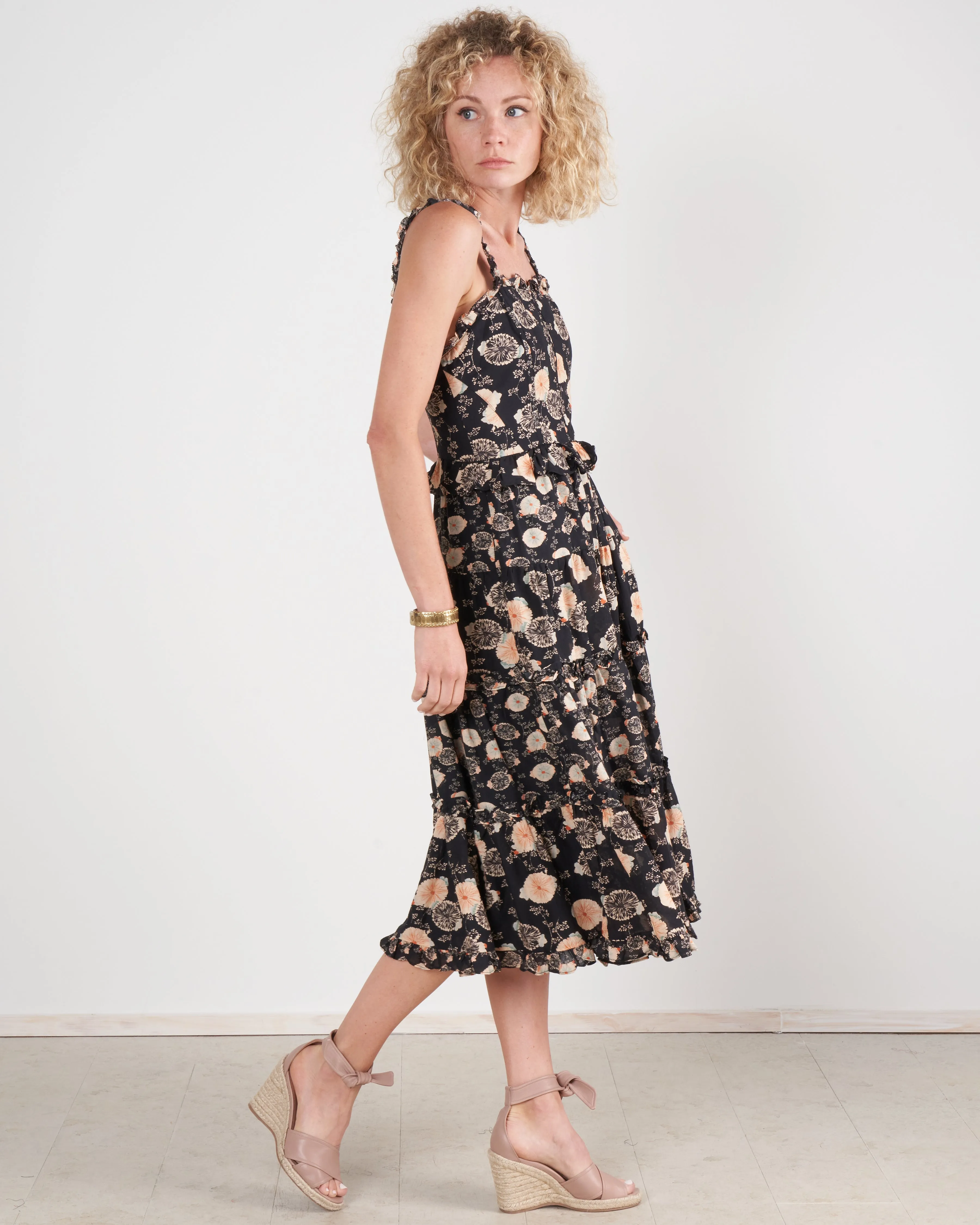adyna dress - noir floral nof