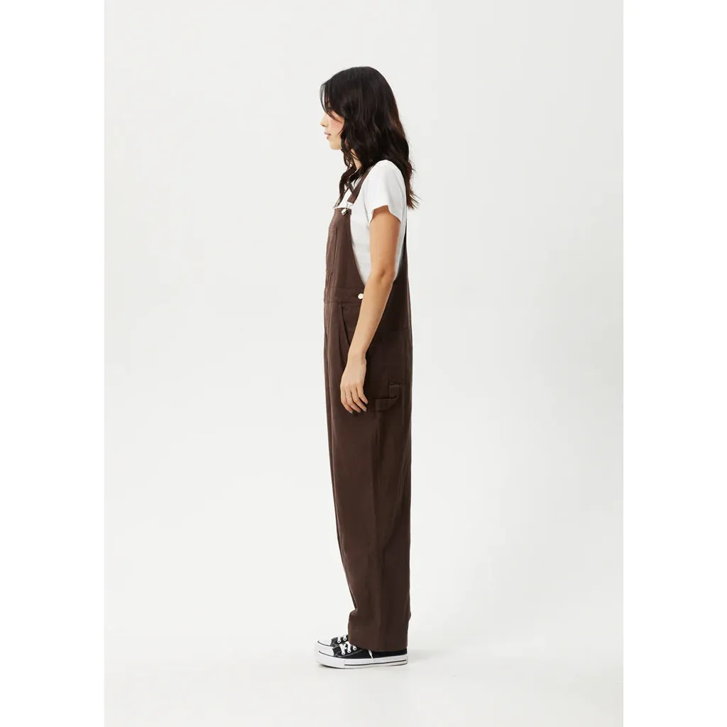AFENDS LOUIS OVERSIZED OVERALLS - COFFEE