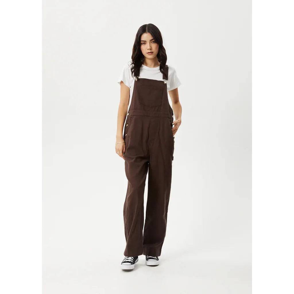 AFENDS LOUIS OVERSIZED OVERALLS - COFFEE