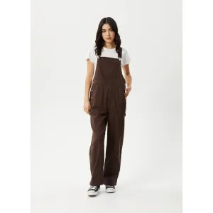 AFENDS LOUIS OVERSIZED OVERALLS - COFFEE
