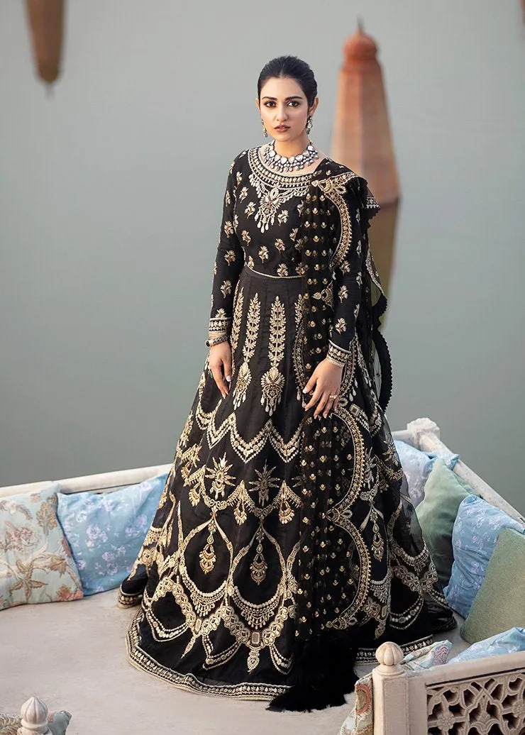 Afrozeh Maxi Frock in Black Color #Y6194