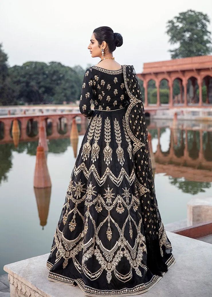 Afrozeh Maxi Frock in Black Color #Y6194