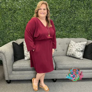 After Everything Dress - Maroon