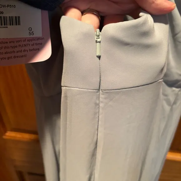 After Six Faux Wrap Criss Cross Back Maxi Dress in Willow Green Size 6 NWT
