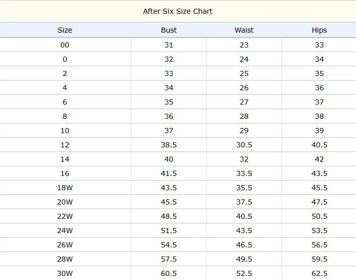After Six "1549" Lux Chiffon