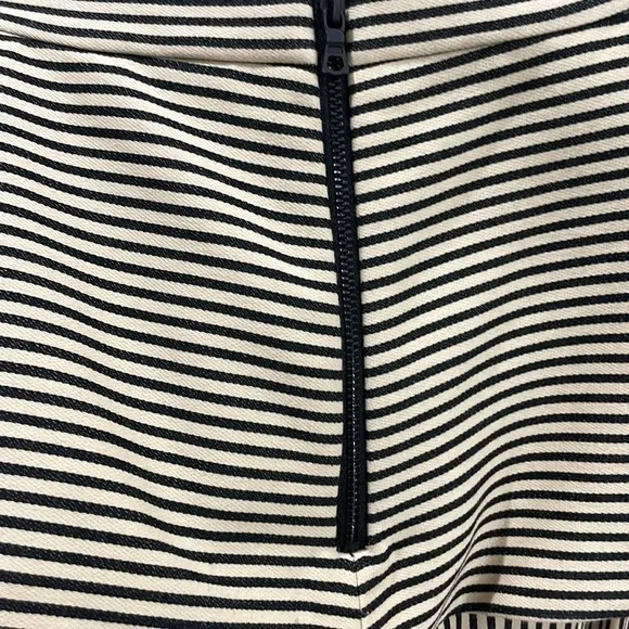 Alice and Olivia Alessandra Ruffled Peplum Striped Skirt