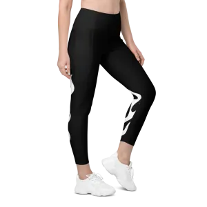 All-Over Print Recycled Leggings with Pockets