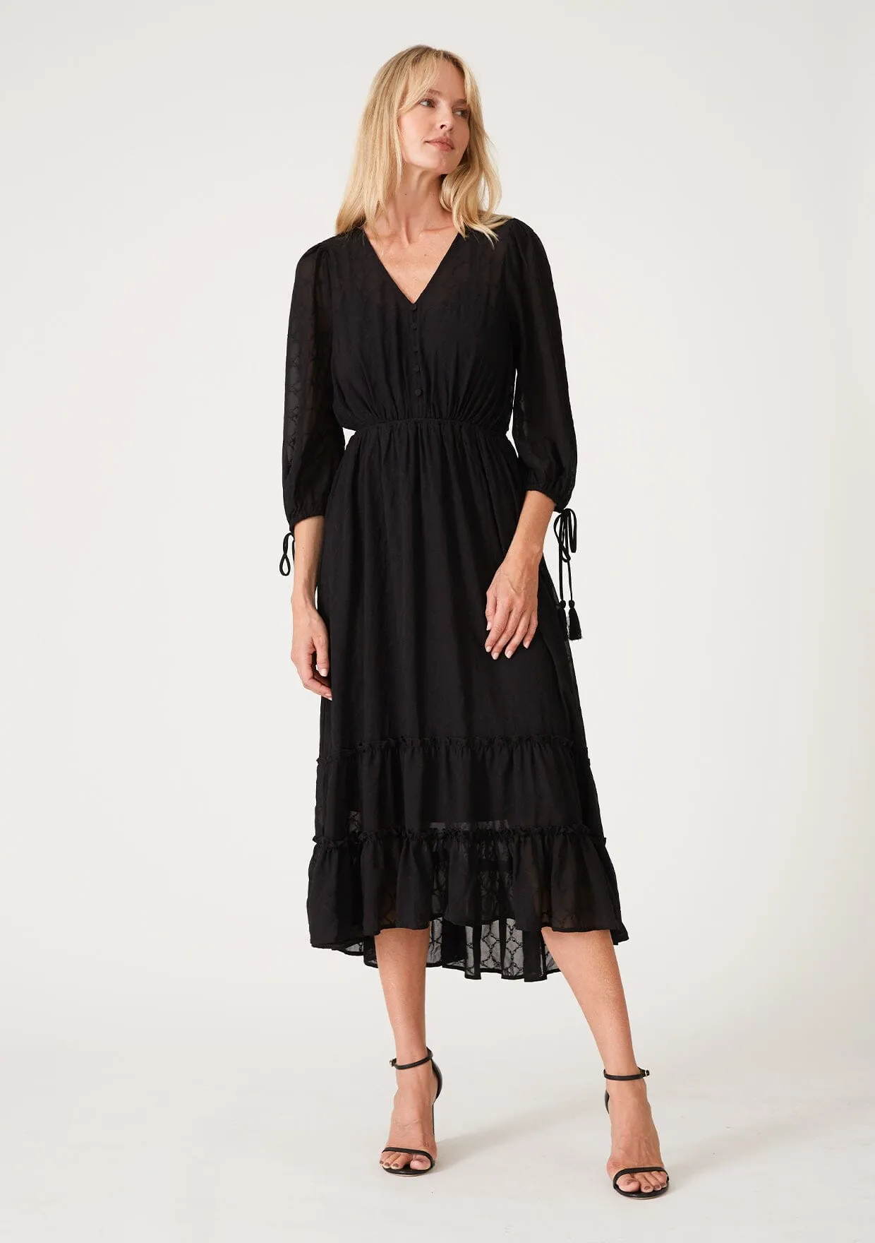Alma Embroidered Maxi Dress