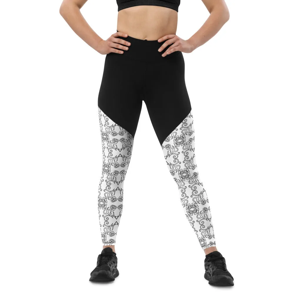 Alpha Flower Sports Leggings