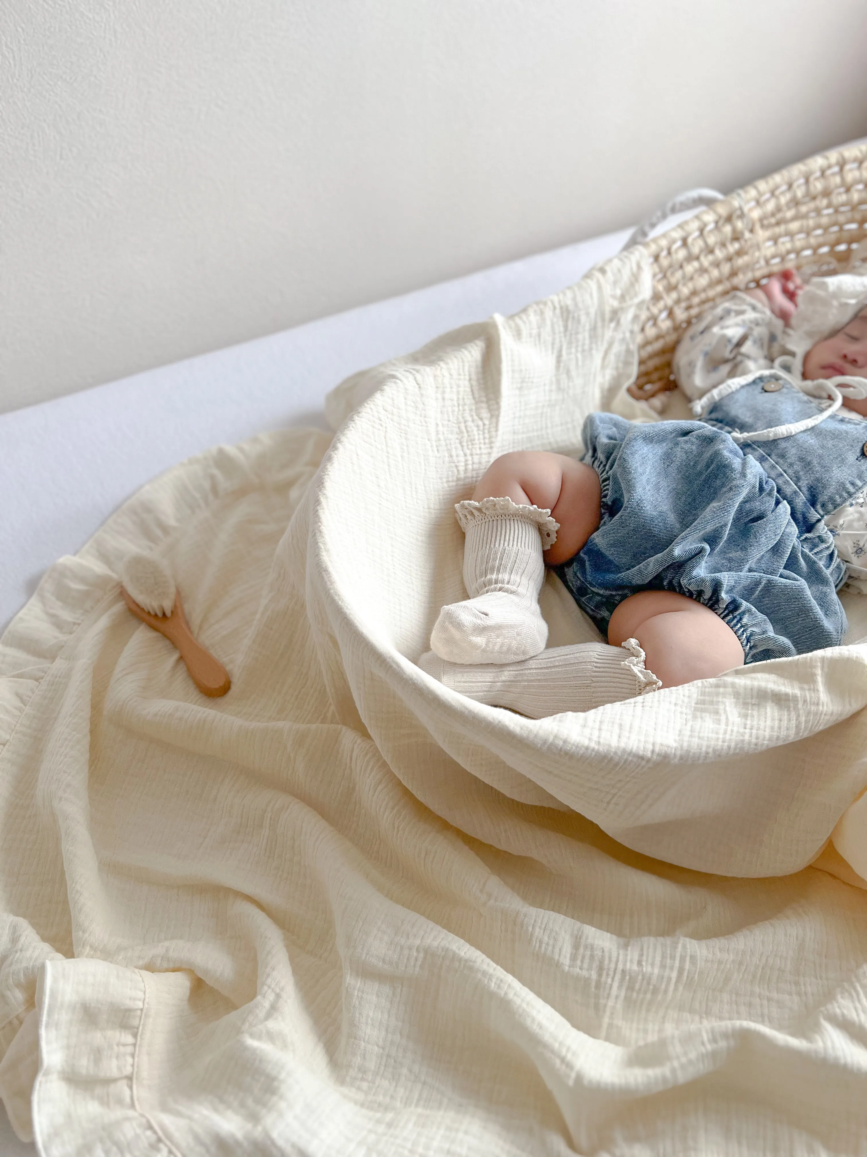 Amelia denim rompers (set)