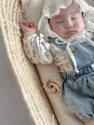 Amelia denim rompers (set)