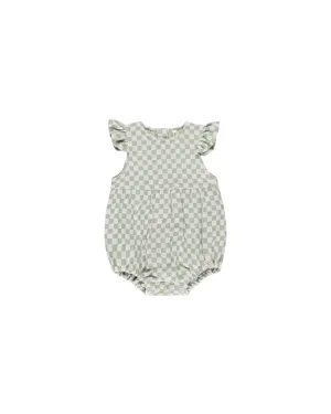 Amelia Romper || Sage Check