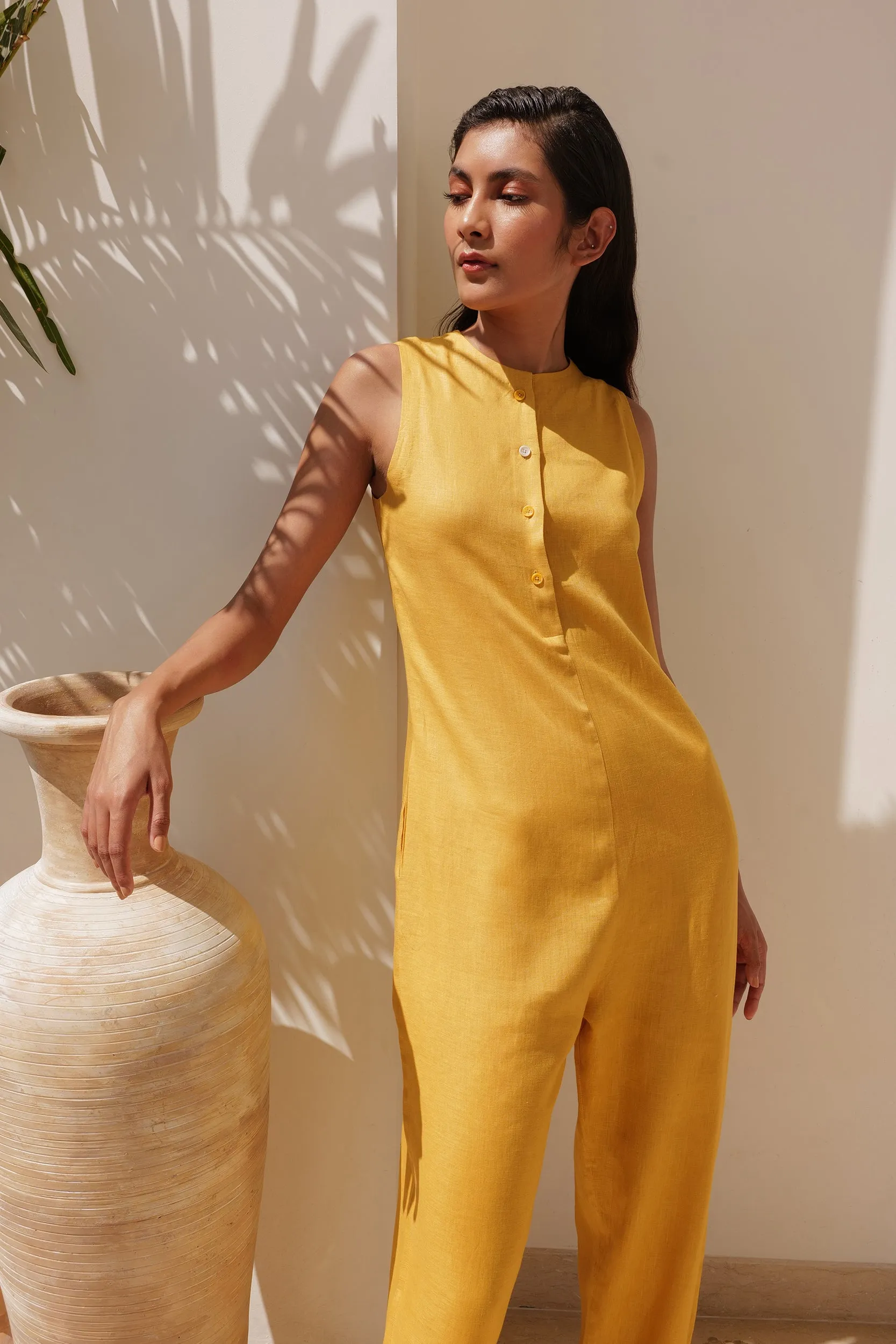 Andaman Jumpsuit (Mustard)