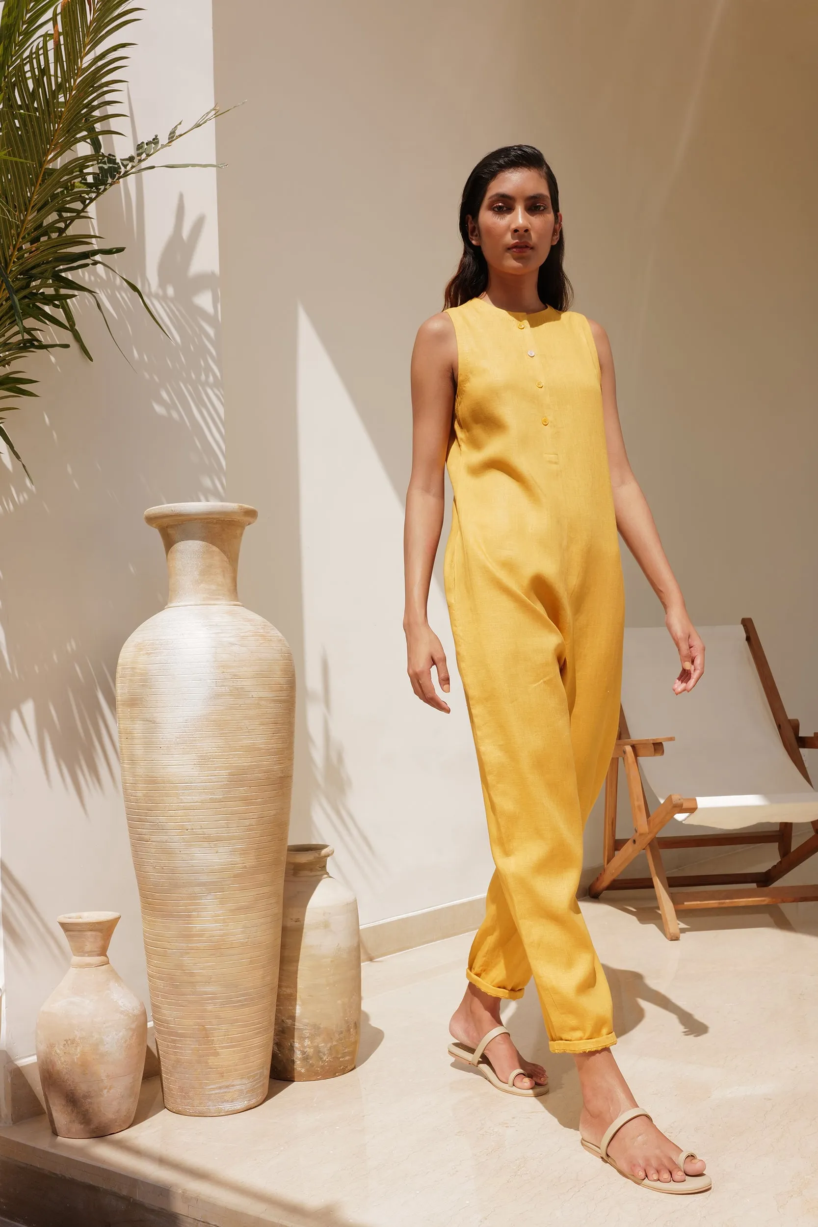 Andaman Jumpsuit (Mustard)