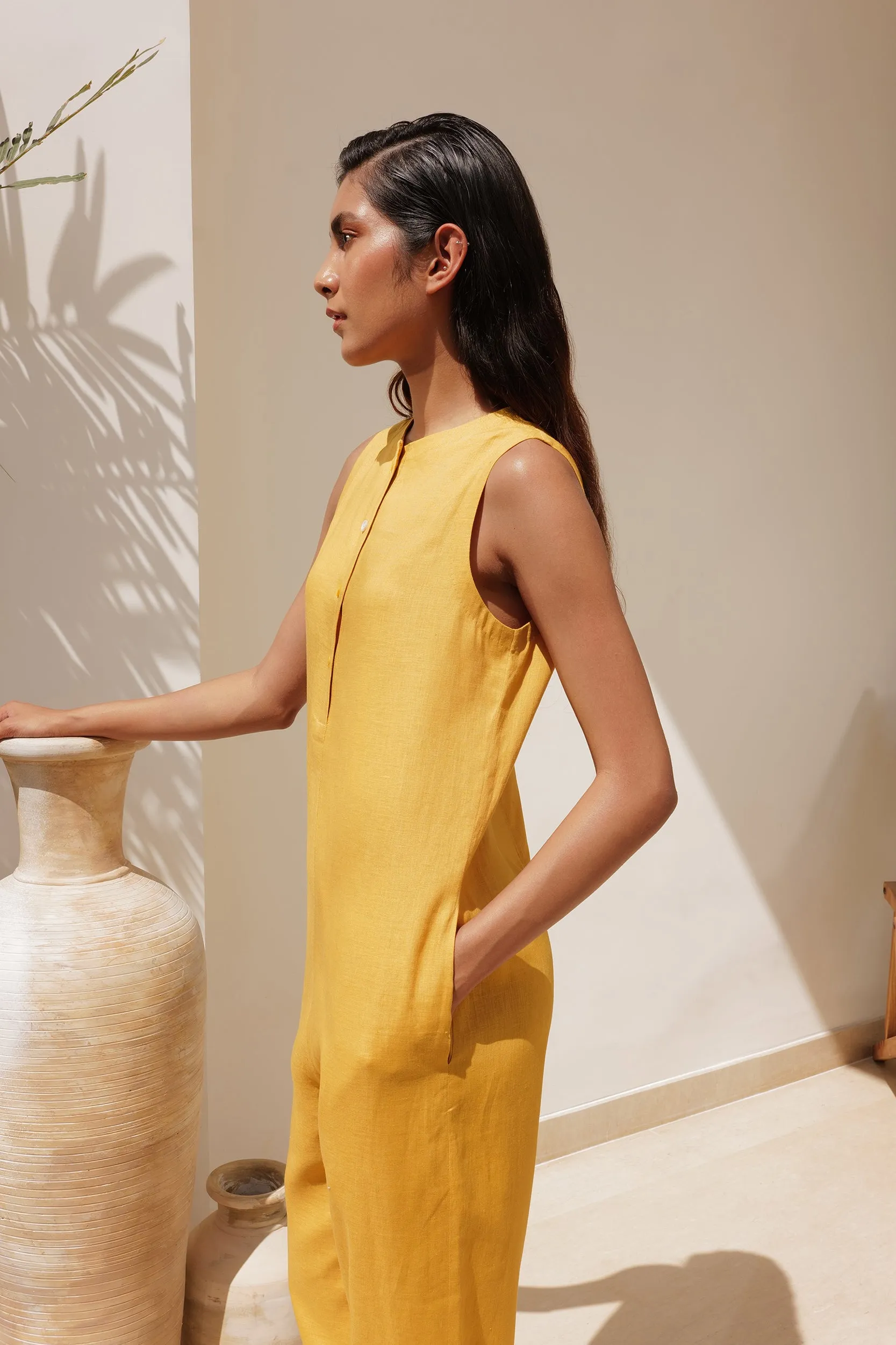 Andaman Jumpsuit (Mustard)
