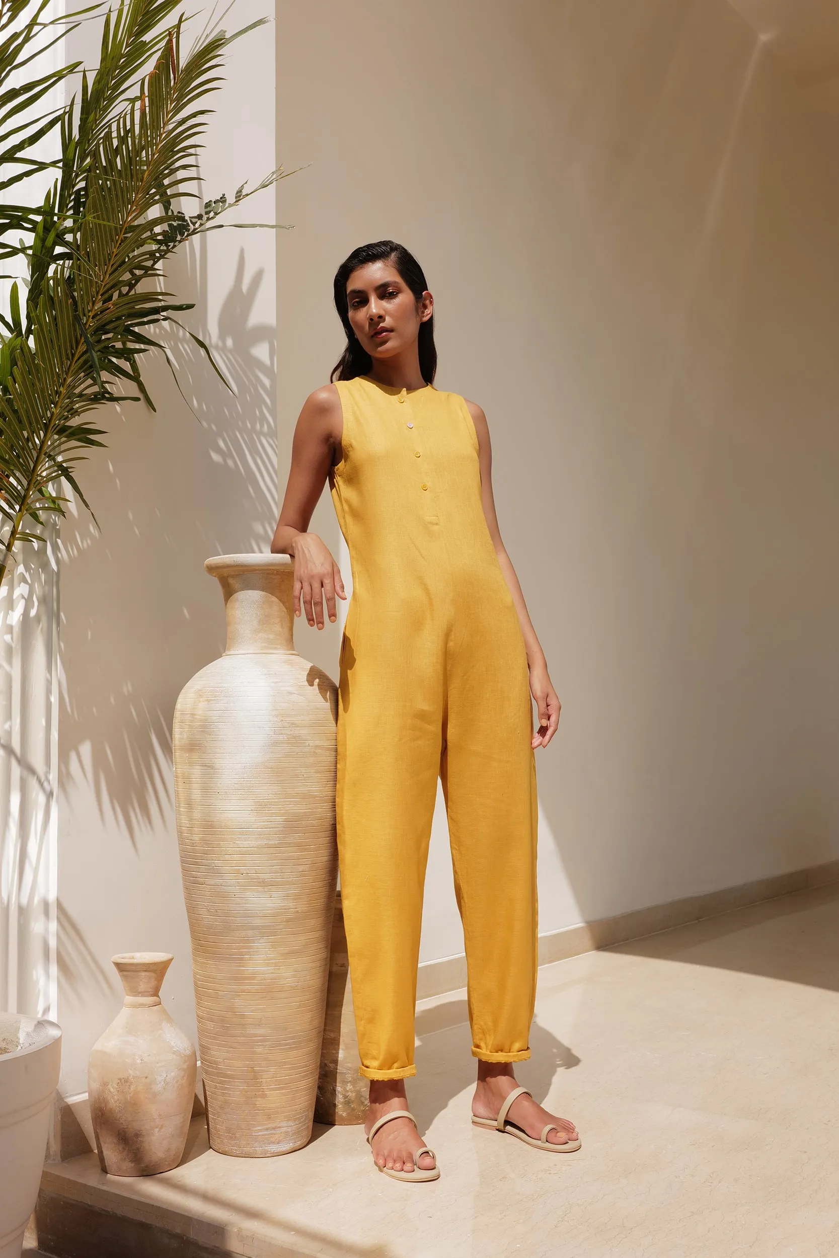 Andaman Jumpsuit (Mustard)
