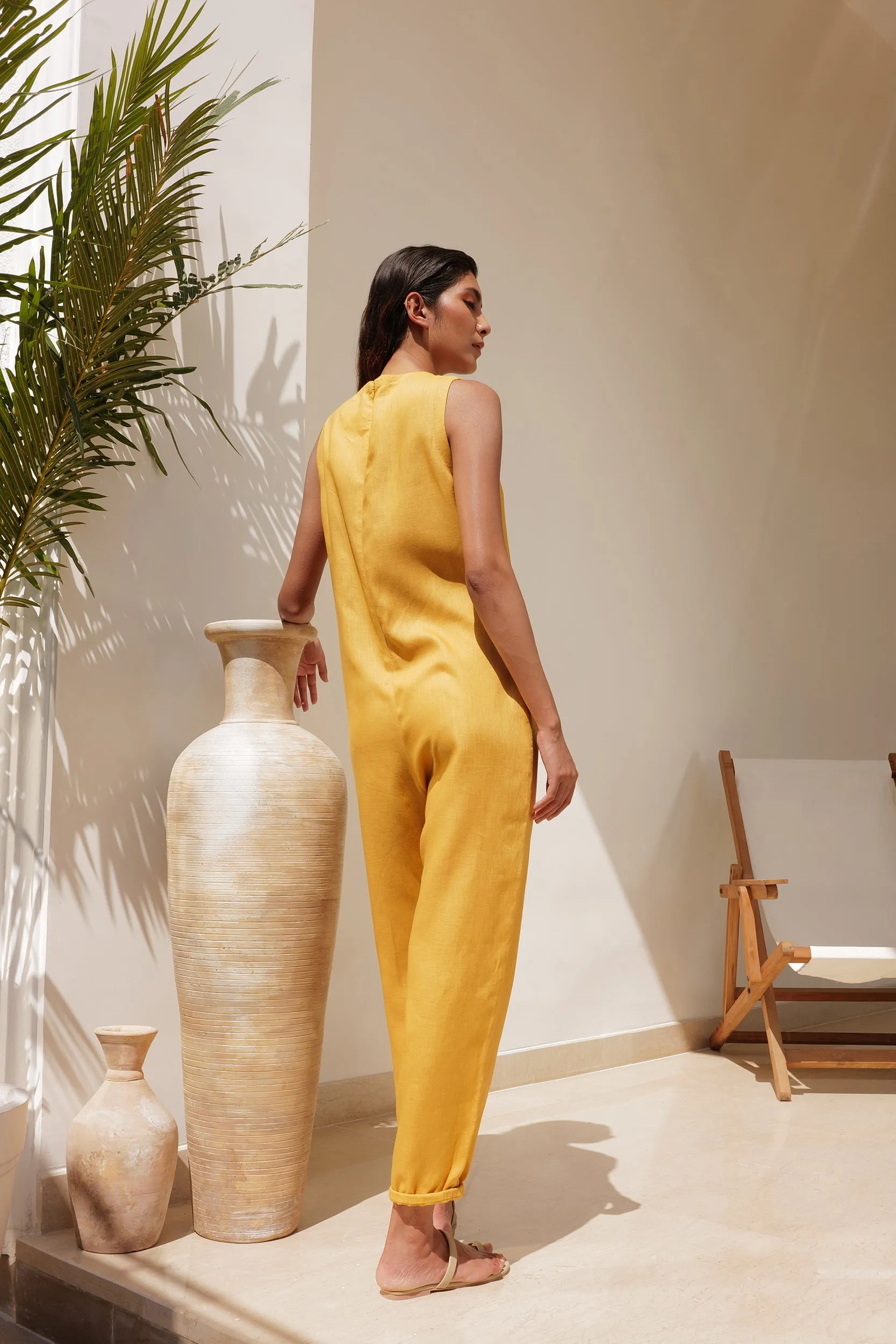 Andaman Jumpsuit (Mustard)