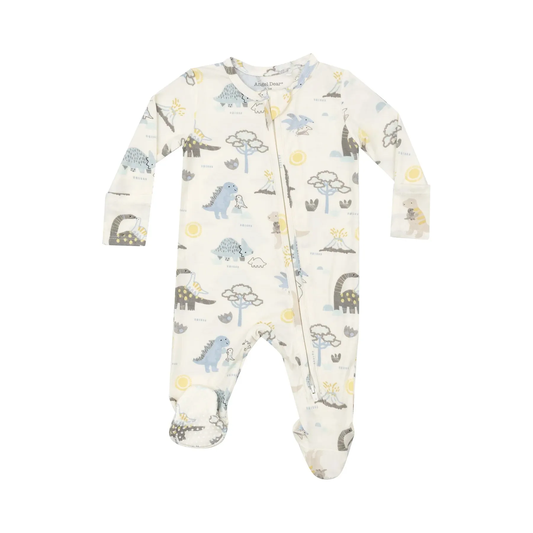 Angel Dear Zipper Footie - Baby Love Dinos