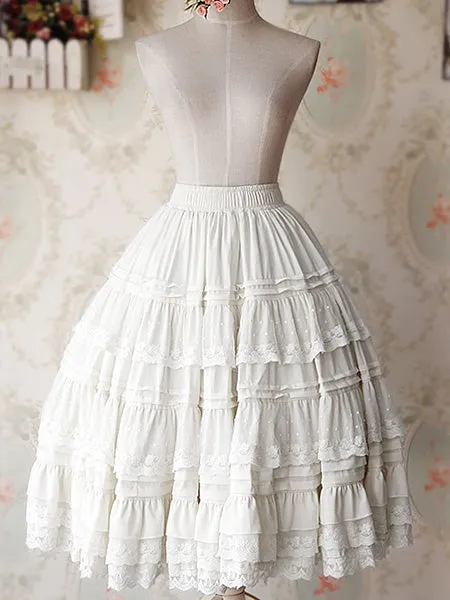 Angle Lace Chiffon Lolita Skirts