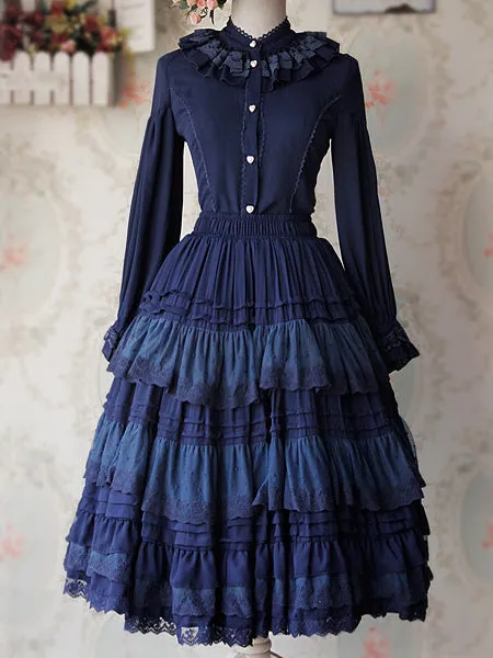 Angle Lace Chiffon Lolita Skirts