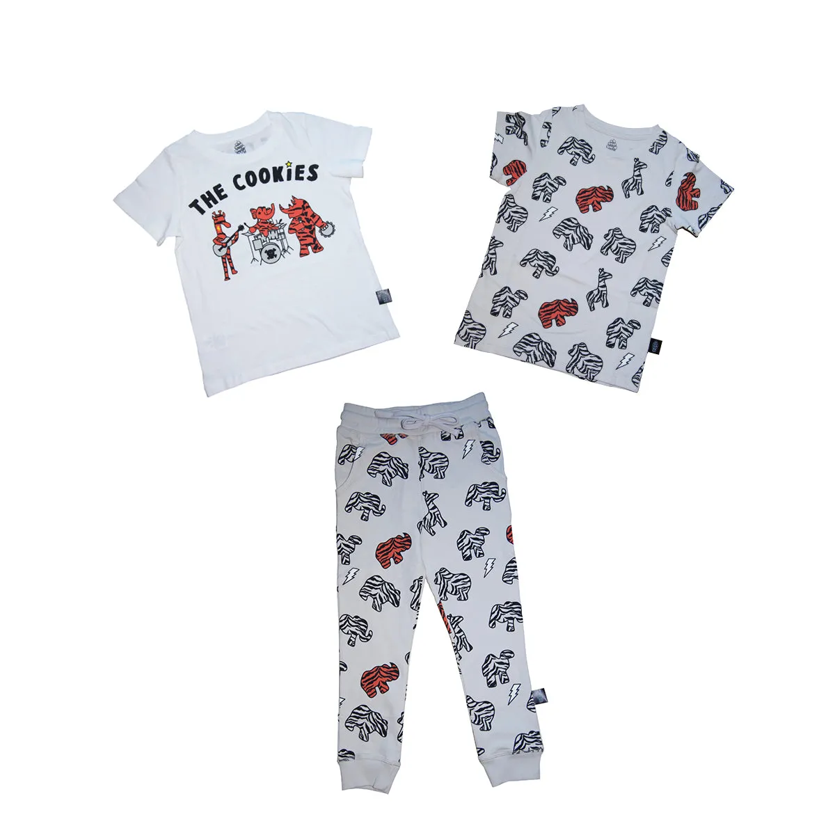 Animal Cookie Joggers in Gray