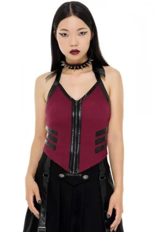 Anita Ammo Halter Top - Blood -