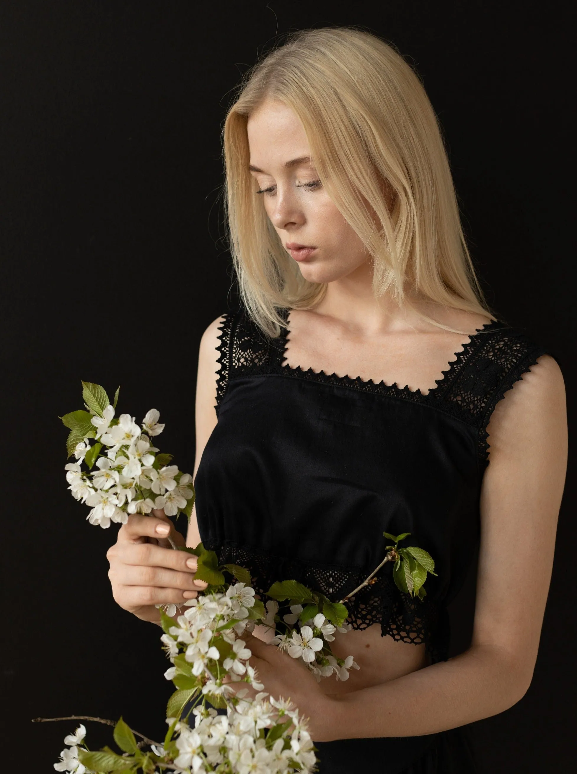 Anna – Duchess of Bedford - Victorian Inspired Bralette in Black