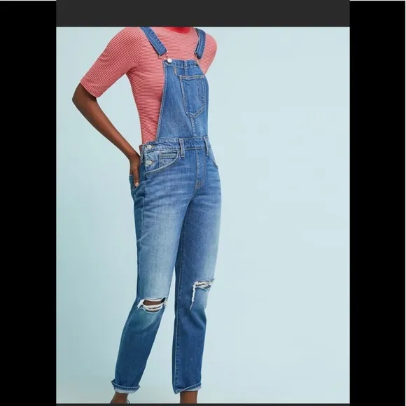 Anthropologie Levi’s New Distressed Overalls XS