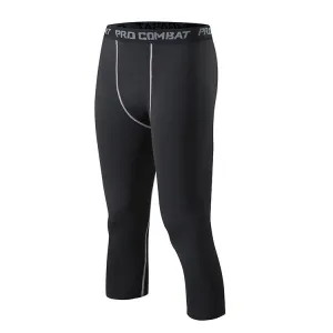 ANYMENS Fitness Leggings Grey Line Quick Drying Tights Running Compression Sports Wear Workout Bottoms Trousers Jogging Yoga Pants For Men