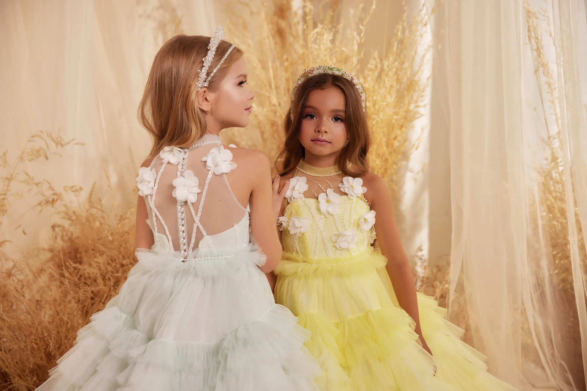 Arlington Ruffled Ombre Flower Girl Dress