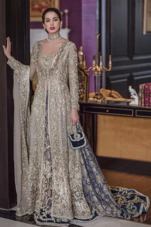Asian Bridal Maxi Lehnga in Ivory Color #C2083
