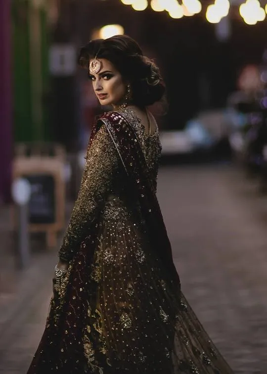Asian Traditional Bridal Maxi for Wedding #C2034
